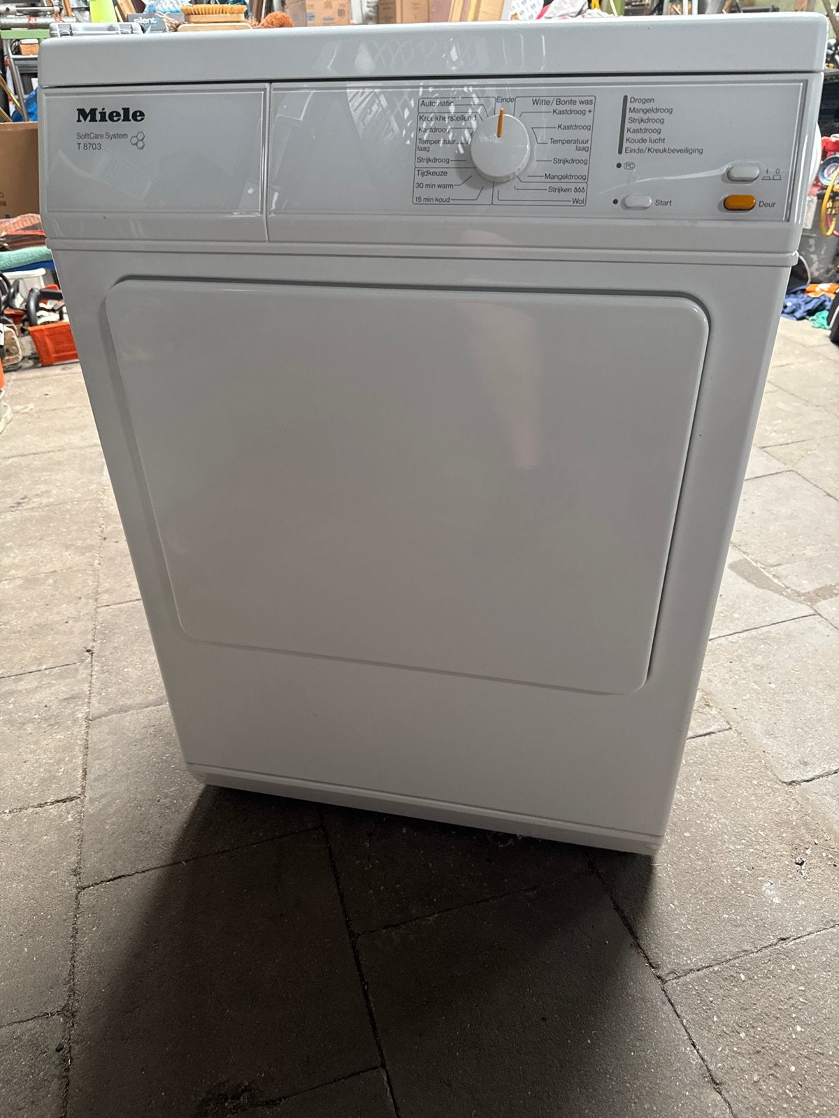 Miele T 8703 SoftCare System Wasdroger - Gebruikt, Ophalen, 6 tot 8 kg, Gebruikt, Voorlader