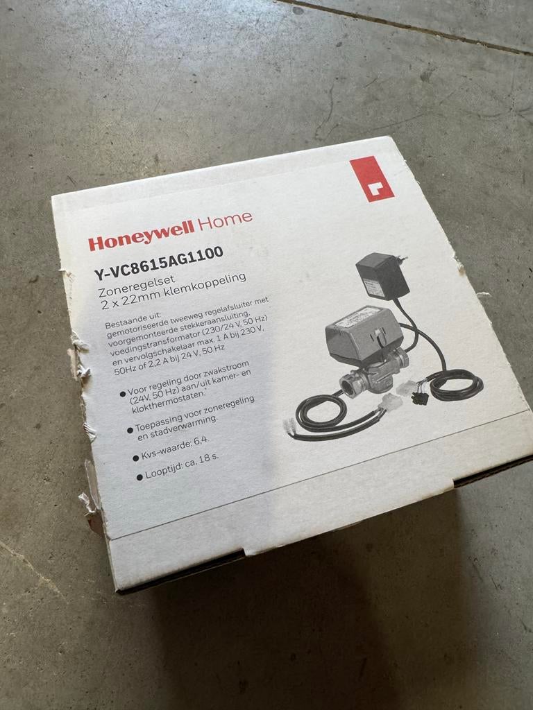 Honeywell Home Y-VC8615AG1100 Zoneregelset 2x22mm, Doe-het-zelf en Verbouw, Verwarming en Radiatoren, Nieuw, Ophalen of Verzenden