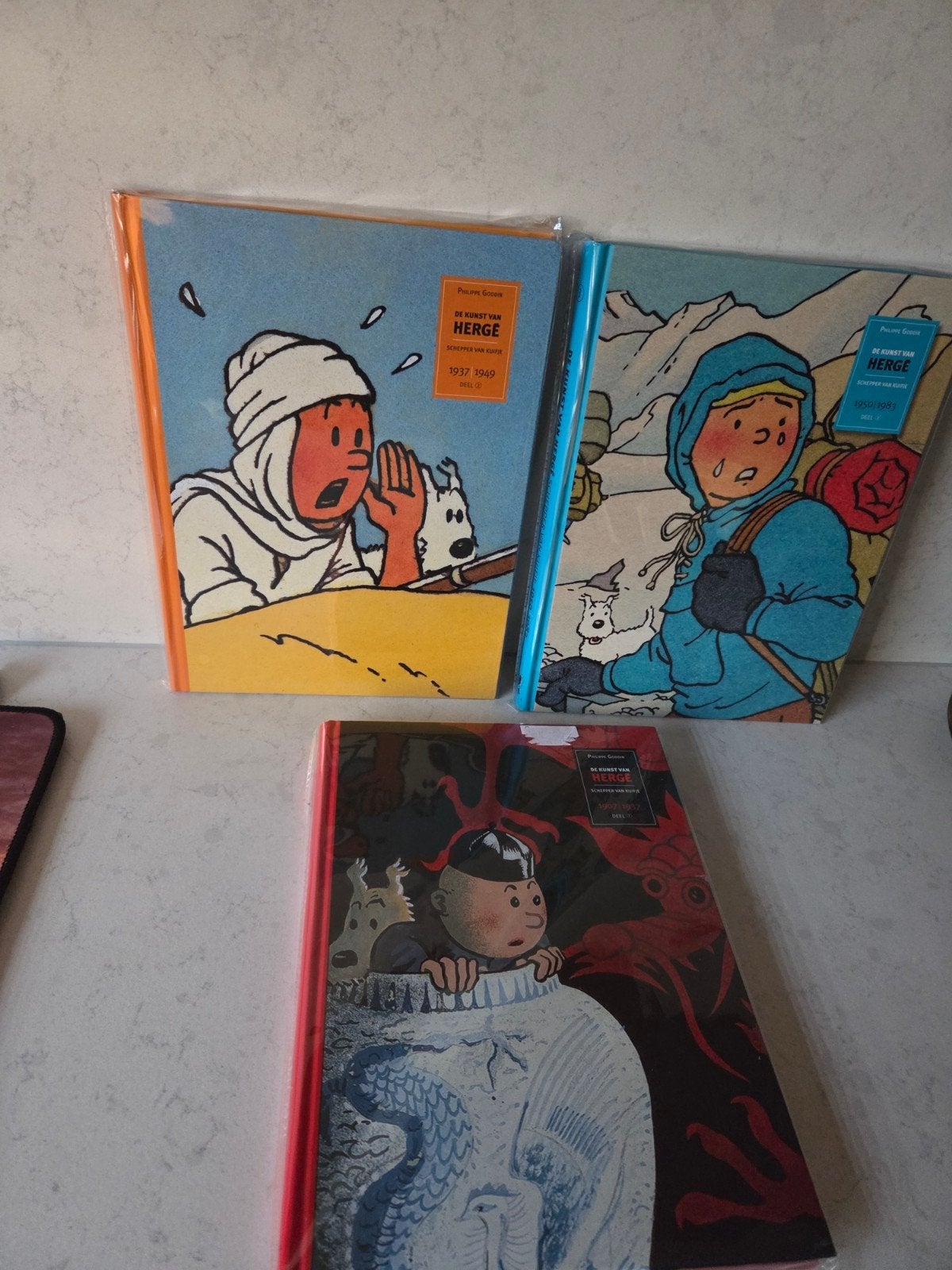 Kuifje - De kunst van Herge - Complete serie hardcover 1tm3, Boeken, Complete serie of reeks, Ophalen of Verzenden, Zo goed als nieuw