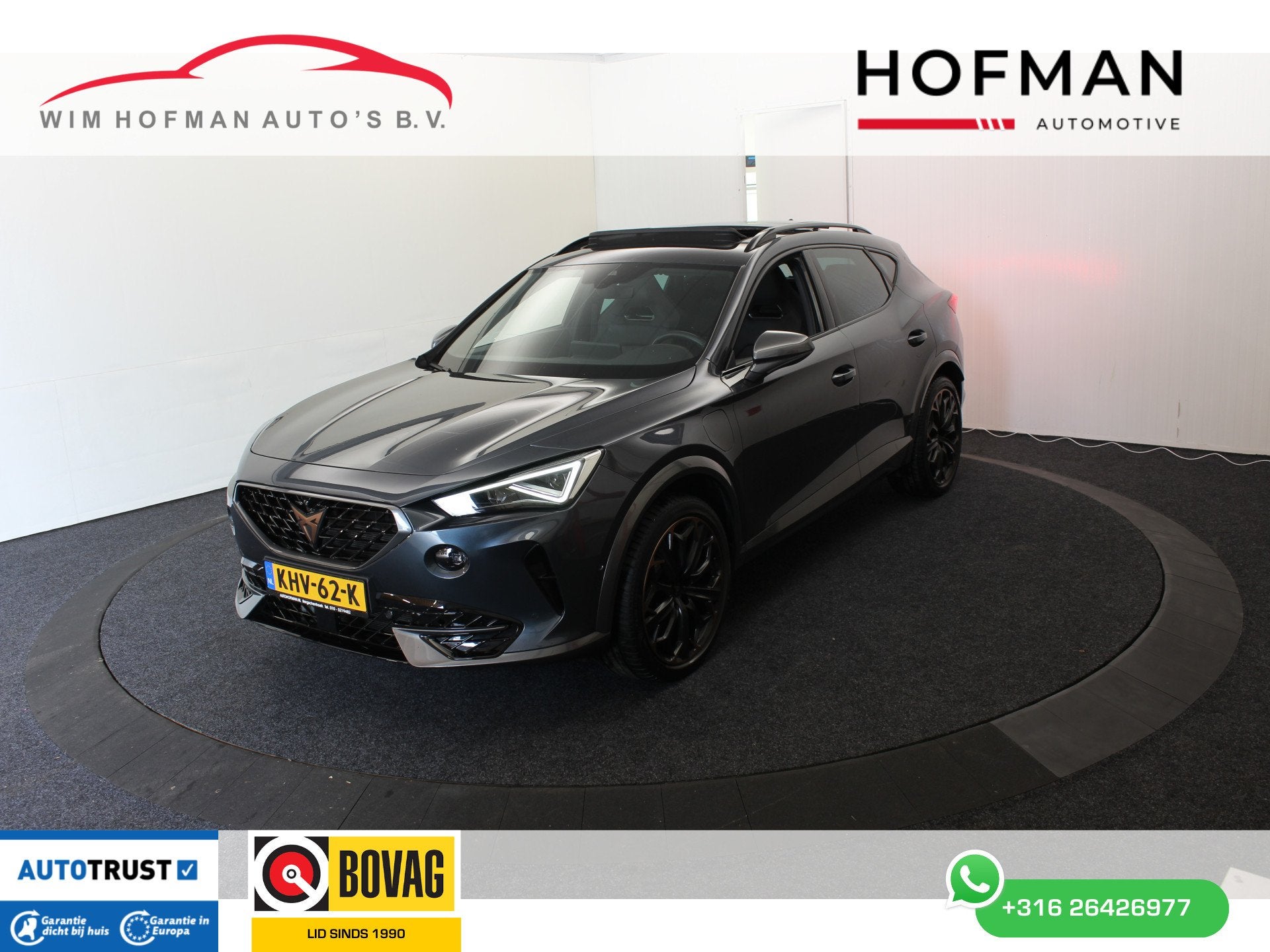 CUPRA Formentor 1.4 e-Hybr VZ 245PK EL Trekh+aKlep 360ºCam, Auto's, Cupra, Gebruikt, Zwart, 4 cilinders, Hybride Elektrisch/Benzine