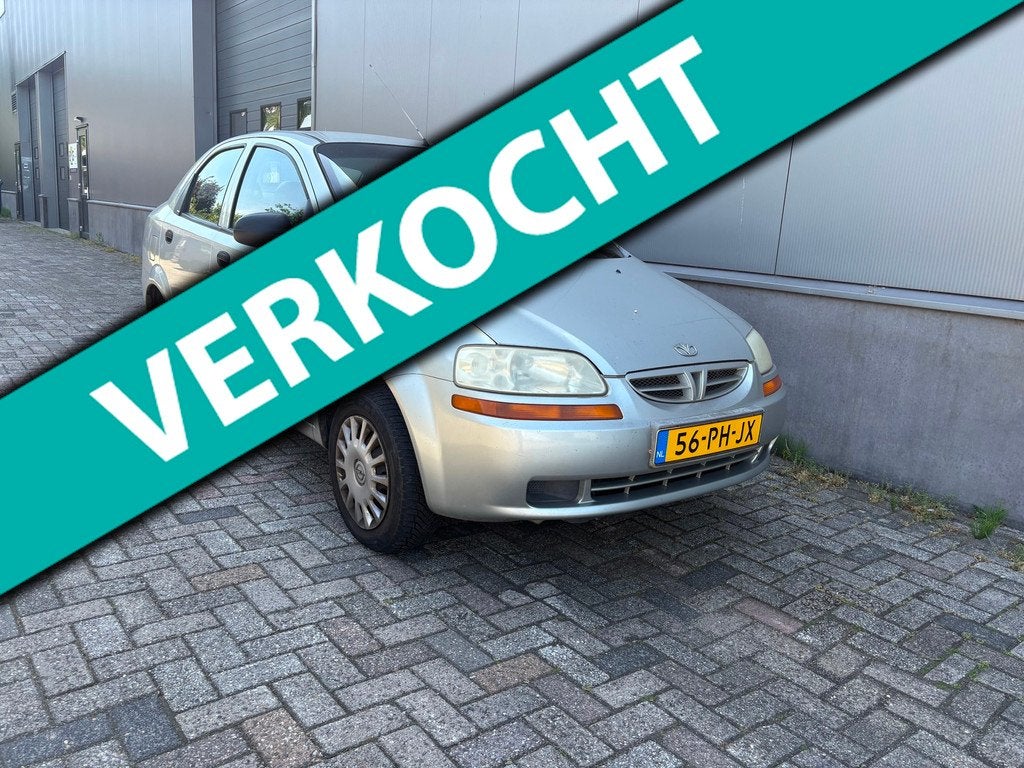 Daewoo Kalos 1.4 Spirit|Apk , Airco, Auto's, Daewoo, 83 pk, 4 cilinders, Kalos, Origineel Nederlands