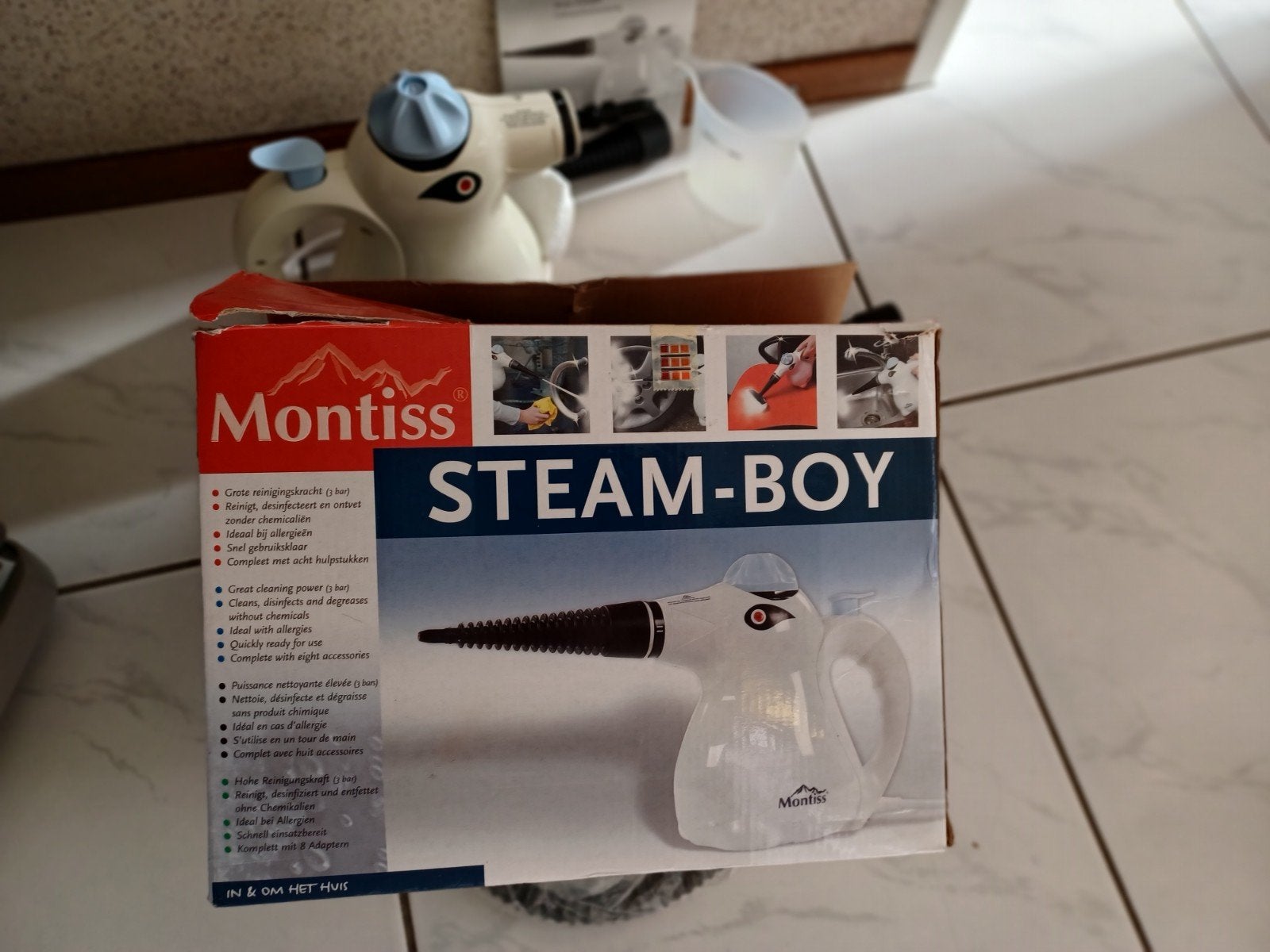 Montiss Steam-Boy Stoomreiniger - Handig en Krachtig, Ophalen of Verzenden