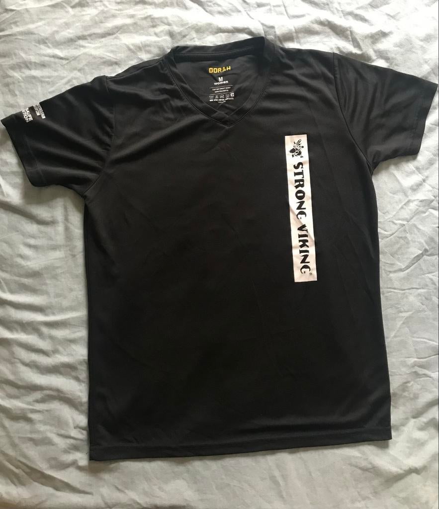 Strong Viking Finisher Shirt Maat M Zwart, Ophalen, Zo goed als nieuw