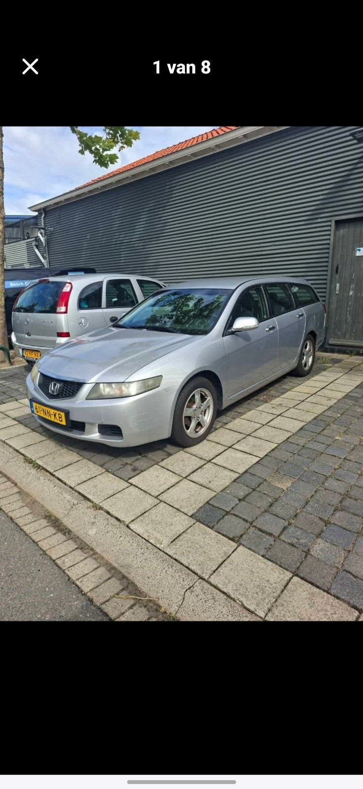 Honda Accord 2.0 I Tourer 2004 Grijs, Auto's, Voorwielaandrijving, 1998 cc, 4 cilinders, Origineel Nederlands