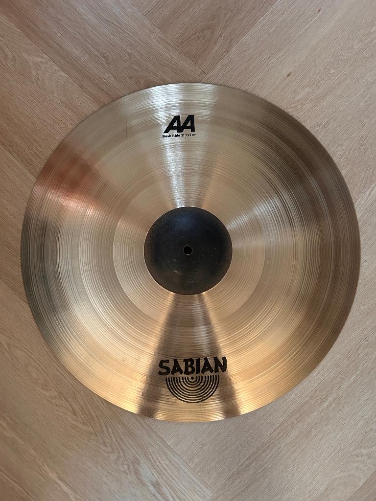 21” Sabian AA bash ride, Ophalen of Verzenden, Gebruikt, Overige merken