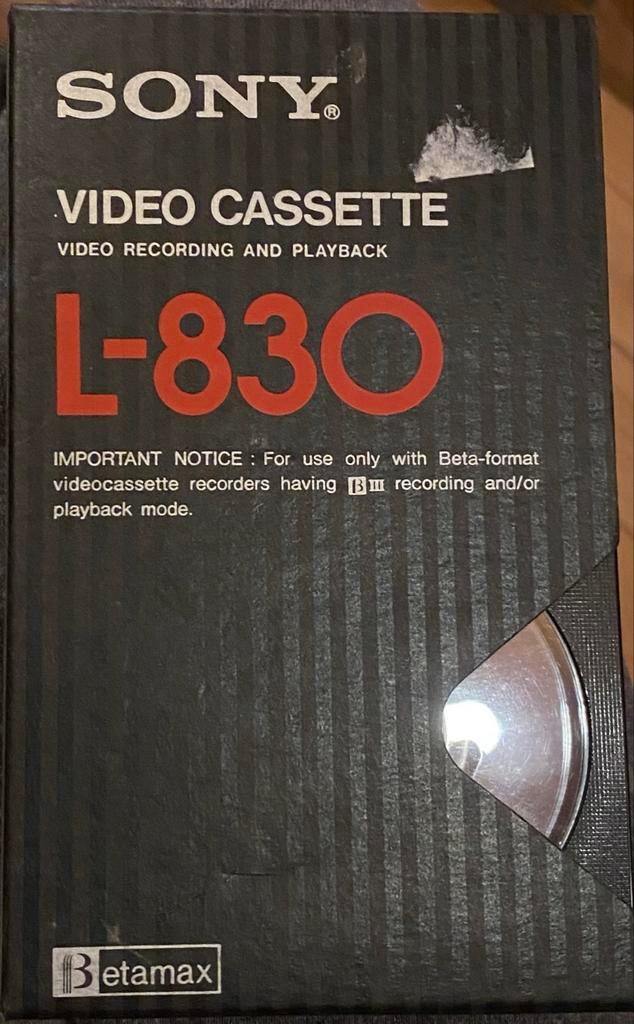 5x Betamax Videobanden: 4x Sony L-830, 1x BASF L-750, Alle leeftijden, Ophalen of Verzenden, Gebruikt, Overige genres