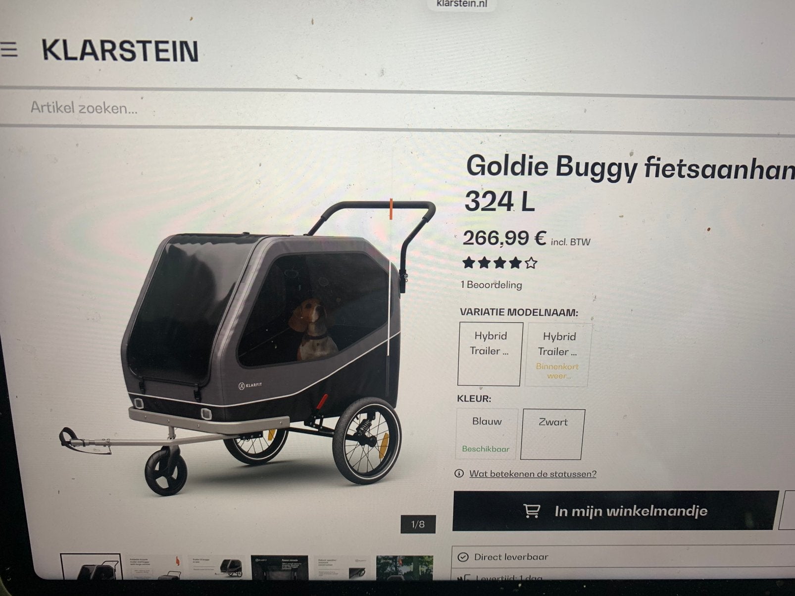 Hondenkar of boodschappen kar, Ophalen, Zo goed als nieuw, Hondenkar