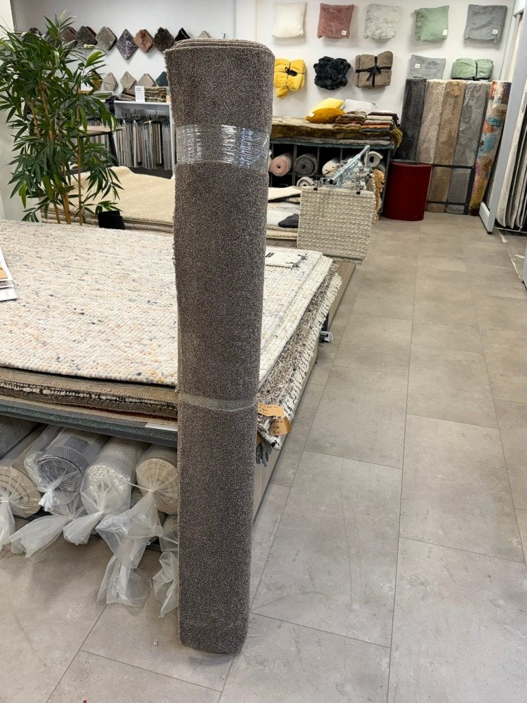 Vloerkleed bruin grijs 155x400, Ophalen, Grijs, 150 tot 200 cm, Rechthoekig