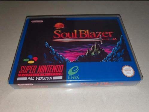 Soul Blazer SNES Game Case, Vechten, Verzenden, 1 speler, Zo goed als nieuw