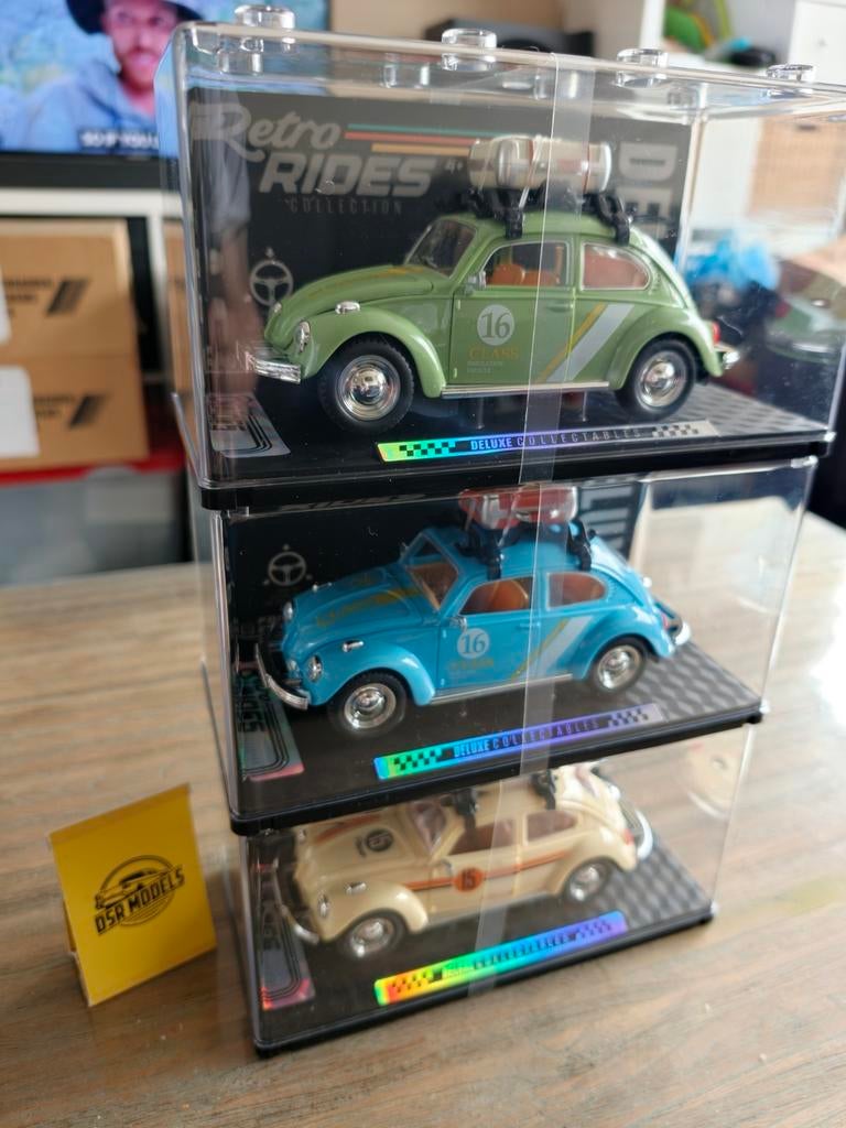 1:24 3x Volkswagen VW Kever beetle, Overige merken, S, Auto, R
