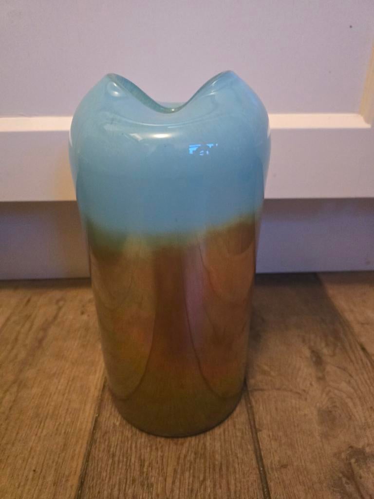 Vaas Colmore design, Huis en Inrichting, Woonaccessoires | Vazen, Ophalen, Blauw, Aardewerk of Porselein, Minder dan 50 cm