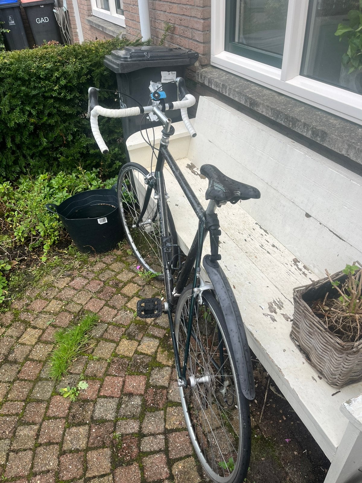 Race fiets, Ophalen, Gebruikt, Handrem