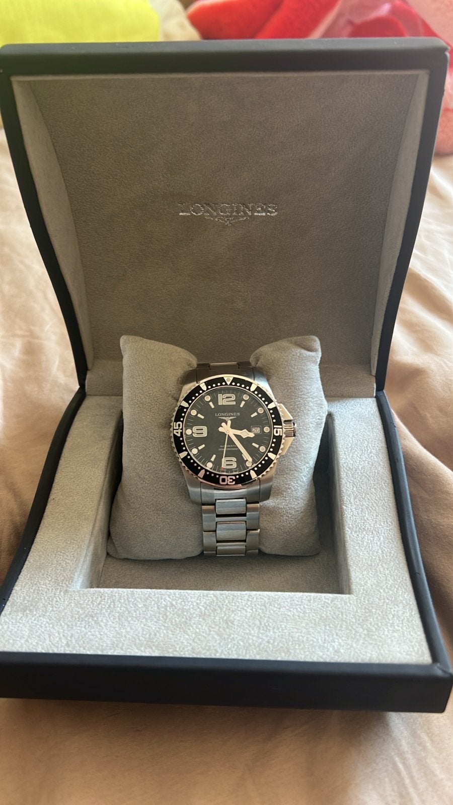 Longines HydroConquest Herenhorloge - goede staat, Overige merken, Staal, Polshorloge, Ophalen of Verzenden