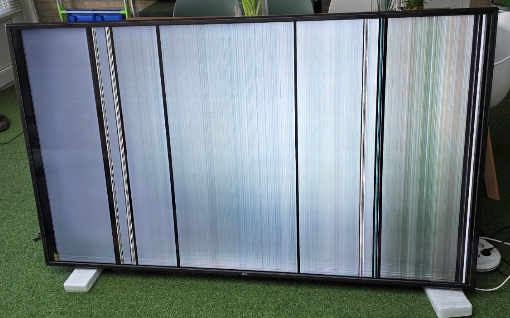 LG 75 inch 189cm 4K Smart TV Strepen DEFECT, Ophalen