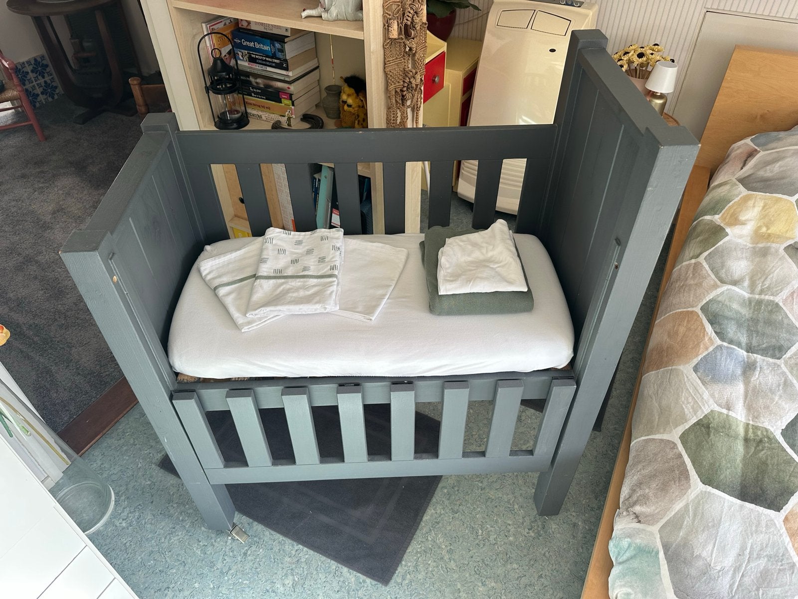 Co-Sleeper met toebehoren, Kinderen en Baby's, Ophalen, Zo goed als nieuw, Wieg