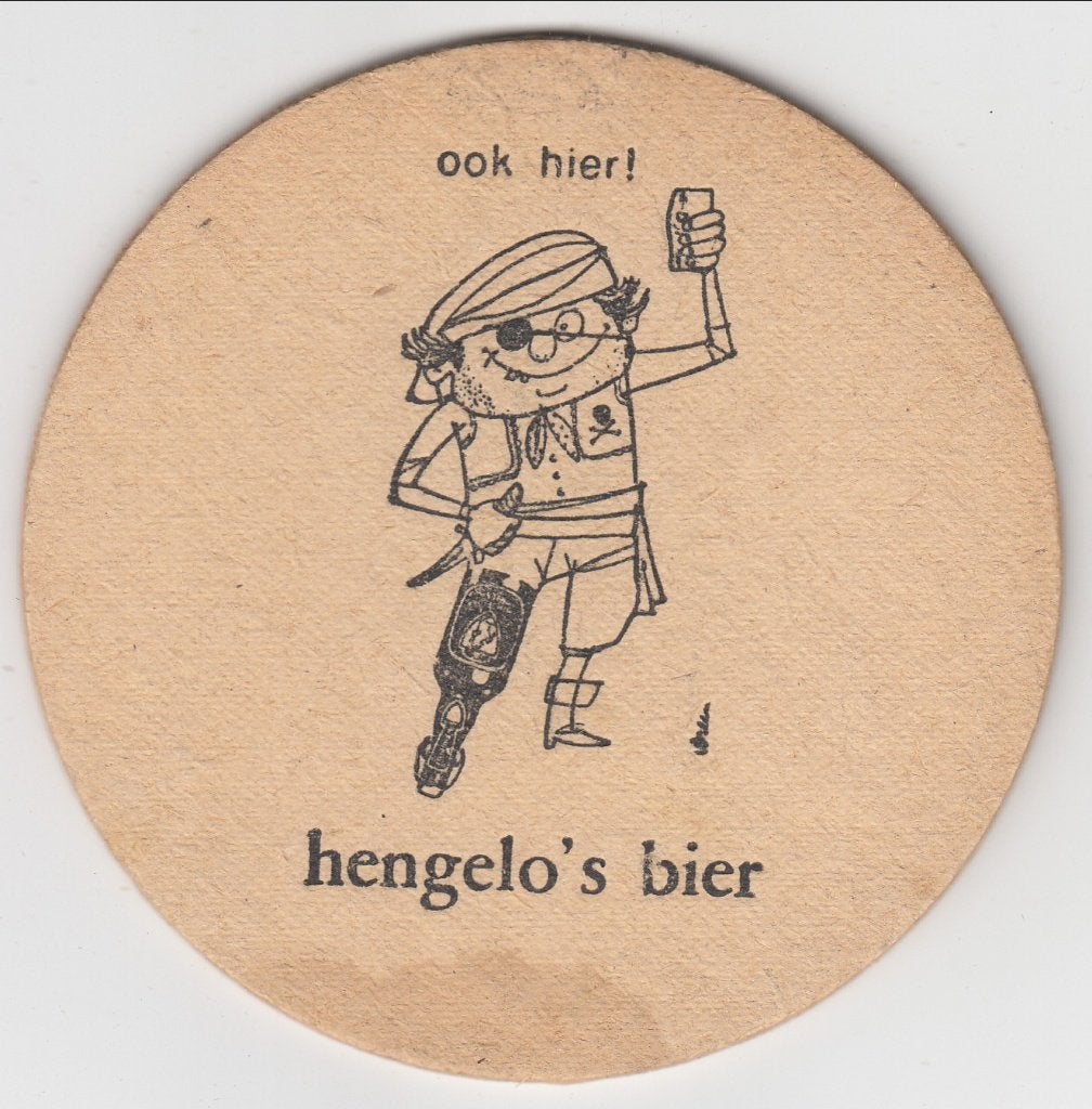 1 HENGELO BIER BIERVILTJE, Verzenden, Gebruikt, Viltje(s), Overige merken