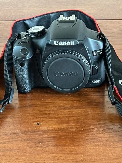 Spiegelreflex camera Canon EOS 500D Body (DSLR)| Incl. Accu, Audio, Tv en Foto, Ingebouwde flitser, Gebruikt, Spiegelreflex, Canon