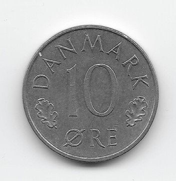 Denemarken 10 øre 1973 KM# 860.1, Verzenden, Overige landen, Losse munt