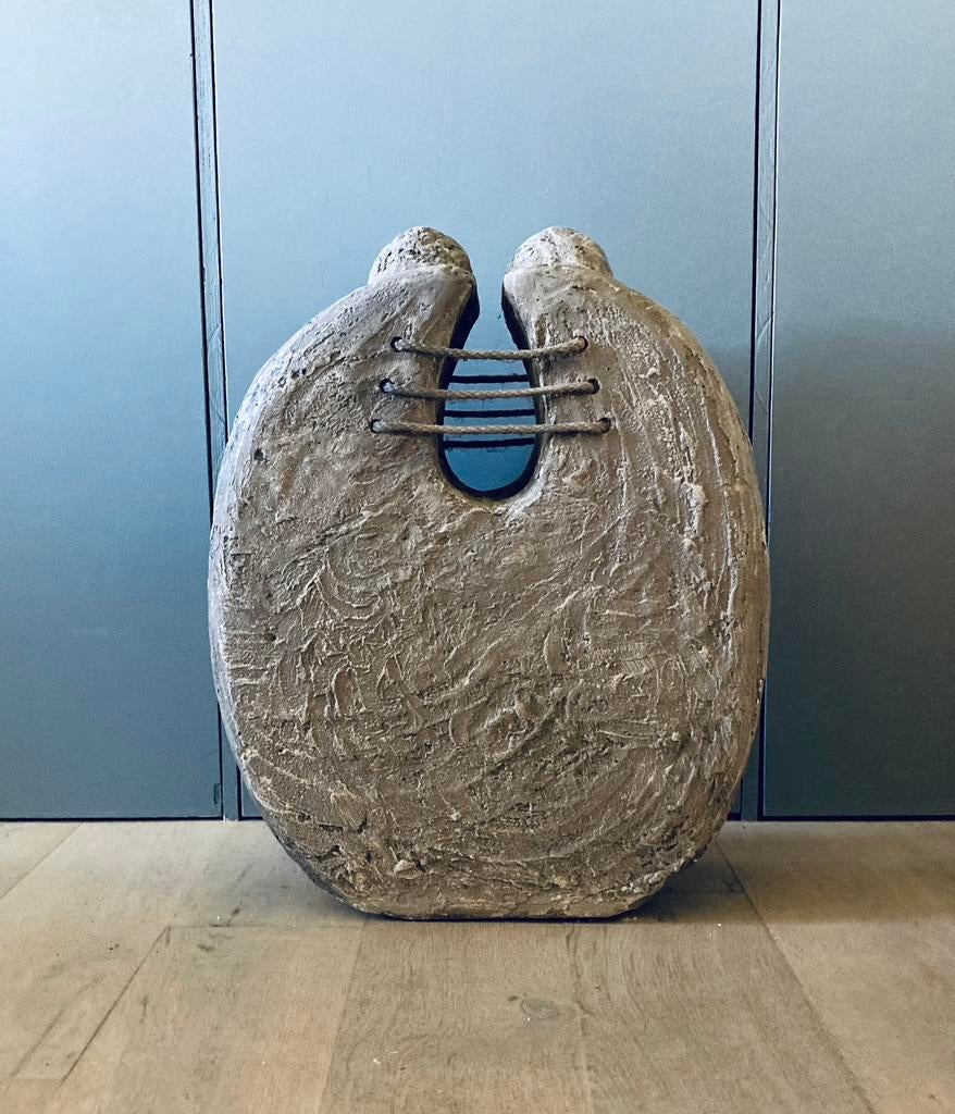 Grote abstracte sculptuur beeld kunstwerk binnen buiten, Antiek en Kunst, Ophalen, 50 - 100 cm, Handgemaakt, Beeld