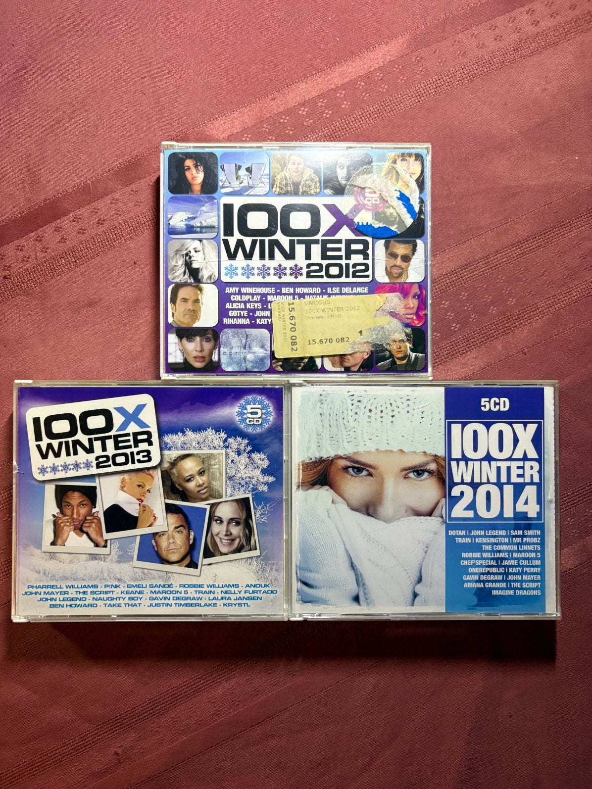 Serie 100X Winter 2012-2014 (3x 5cd-box), Verzenden, Gebruikt, Pop, Verzamelalbum