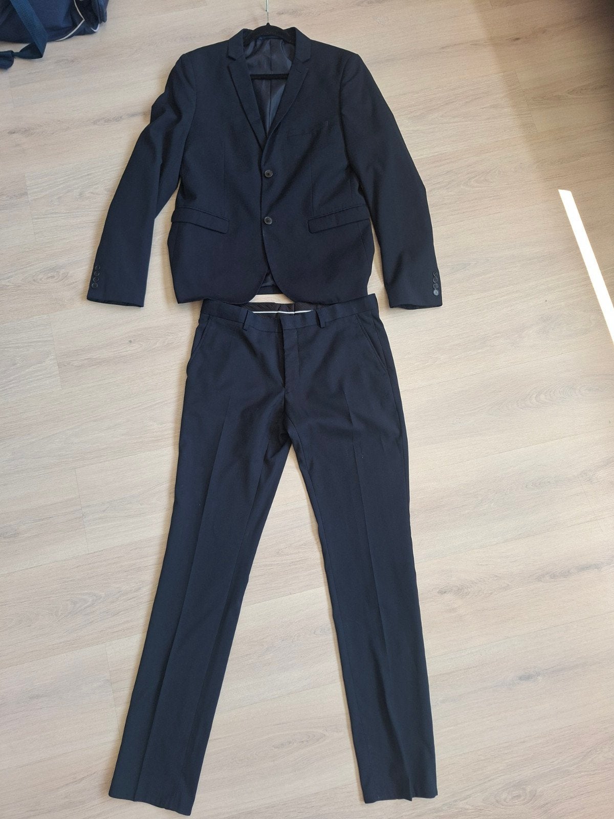 Net colbert met bijpassende broek van We Fashion, Kleding | Heren, Kostuums en Colberts, Ophalen, Maat 52/54 (L), WE, Blauw