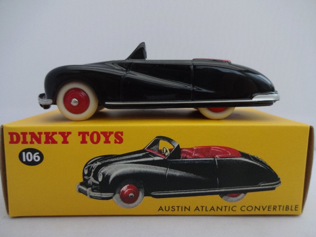 Austin Atlantic Cabrio zwart nr: 106 van Dinky Toys 1:43, Ophalen of Verzenden, Nieuw, Auto, Dinky Toys