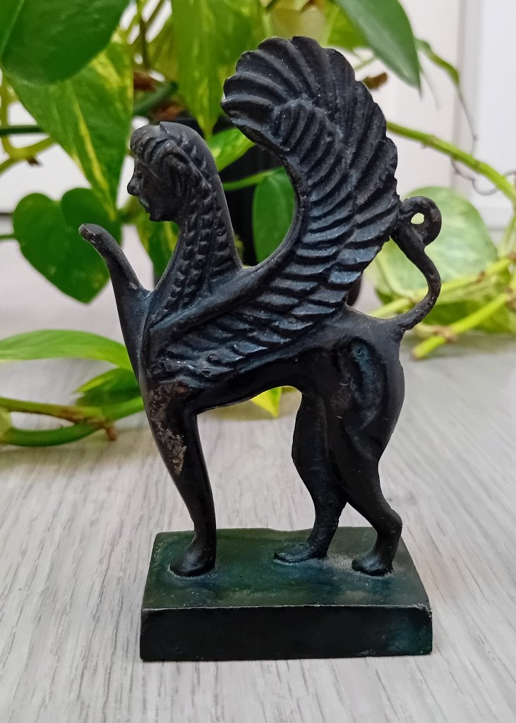 sfinx mini bronzen standbeeld sculptuur, Antiek en Kunst, Verzenden