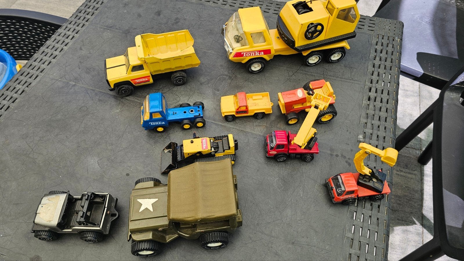 Set Vintage Speelgoed Auto's en Voertuigen, Ophalen of Verzenden, Gebruikt