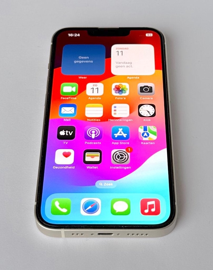 iPhone 13 128GB Wit: batterijconditie 100%, garantie, 128 GB, Wit, IPhone 13, Zo goed als nieuw