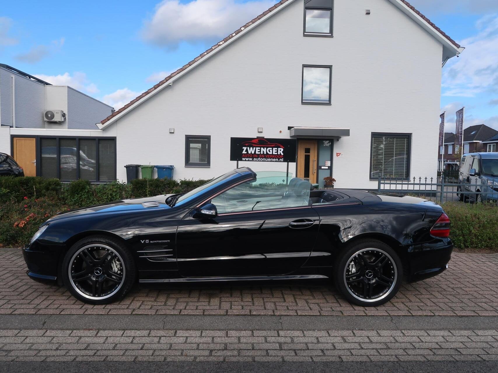 Mercedes SL-klasse AMG 55 PANORAMADAK|MASSAGE|ADAPTIVE CRUIS, Auto's, Automaat, Achterwielaandrijving, Gebruikt, 8 cilinders