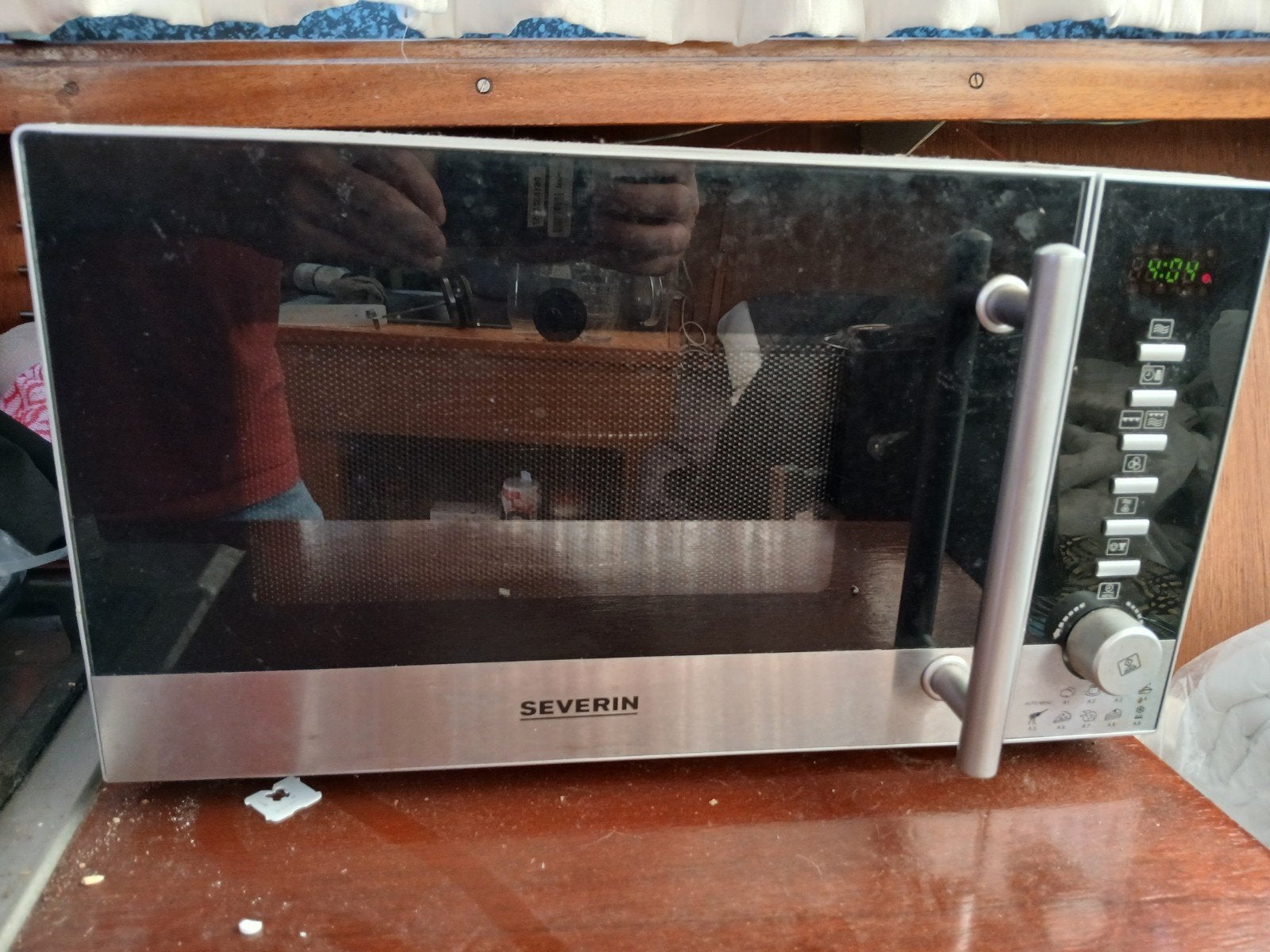 Severin Combimagnetron MW 9722 - Grill & Hete Lucht, Ophalen, Combimagnetron, Gebruikt, Draaiplateau