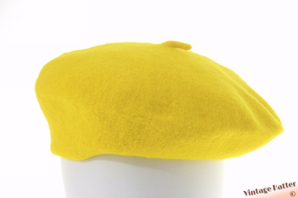 Alpino Baret fel geel geweven 54-60 NIEUW one size fits all, Ophalen of Verzenden, Nieuw, Maat 38/40 (M), Muts