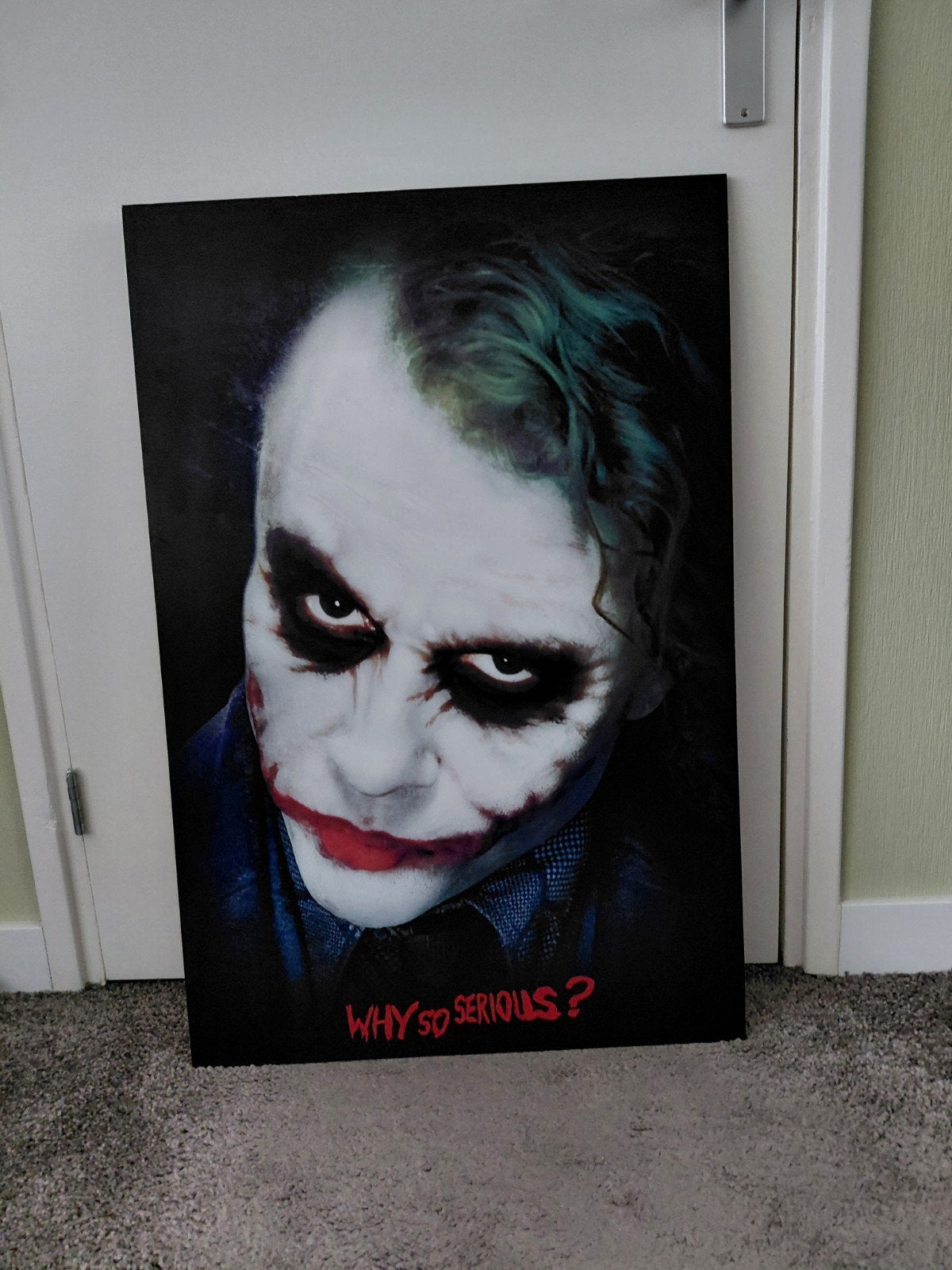 Joker "Why So Serious?"  60cm x 90cm Schilderij, Ophalen, 75 – 100, 50 tot 75 cm, Print