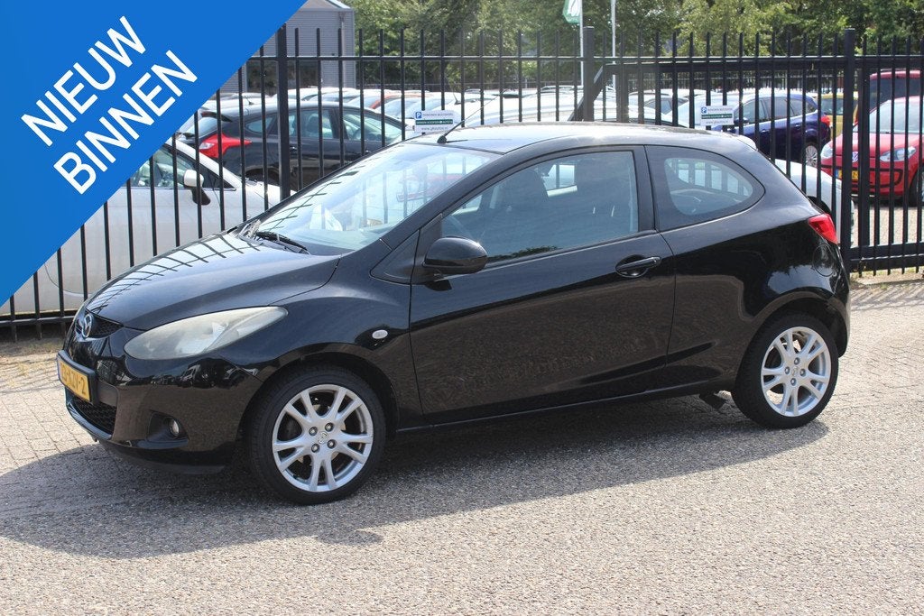 Mazda 2 1.3 TS Airco!, Auto's, Mazda, Voorwielaandrijving, Stof, Gebruikt, Zwart