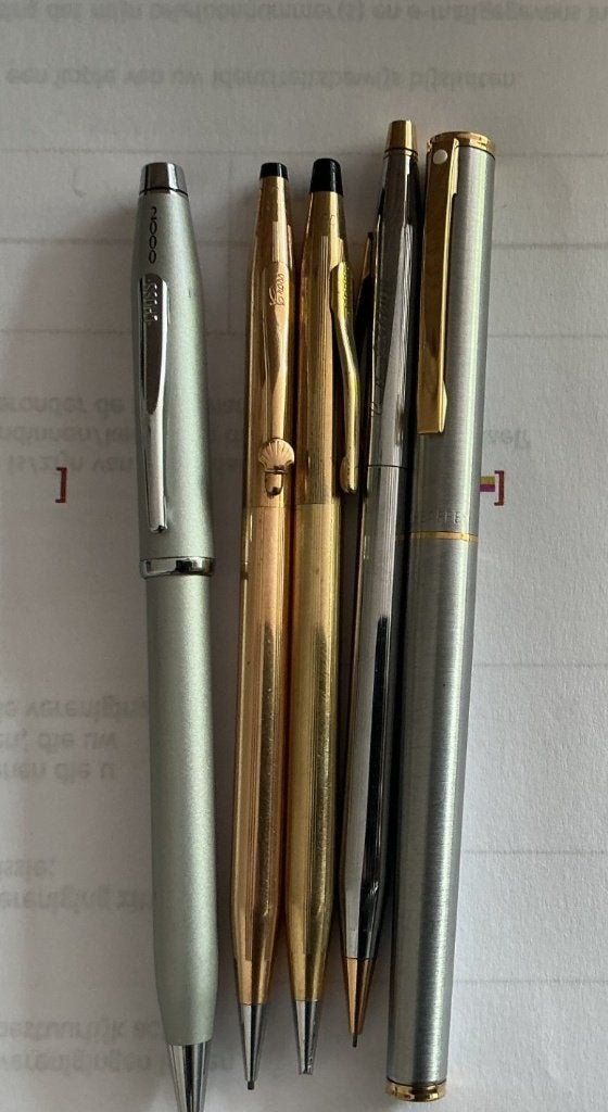 Een verzameling van 17 Top merkpennen en schrijfsets, Ophalen of Verzenden, Gebruikt, Overige typen, Overige merken