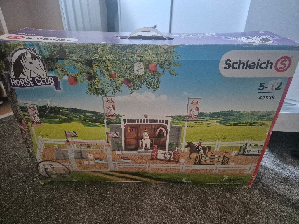 Schleich 42338 paardenwedstrijd, Ophalen of Verzenden, Zo goed als nieuw