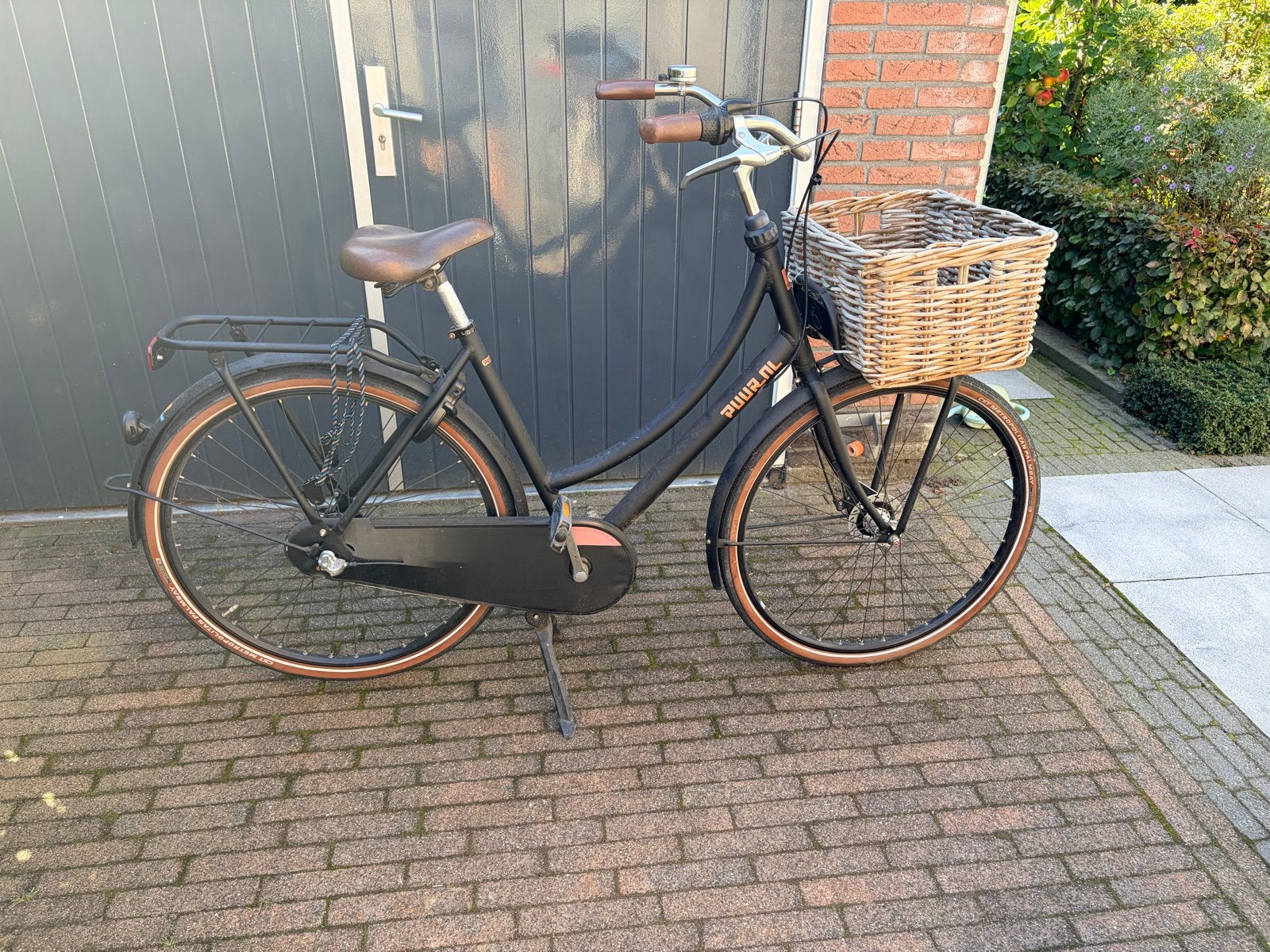 Puur NL Gazelle Damesfiets met mand, Versnellingen, Ophalen of Verzenden, Gazelle, Trommelrem