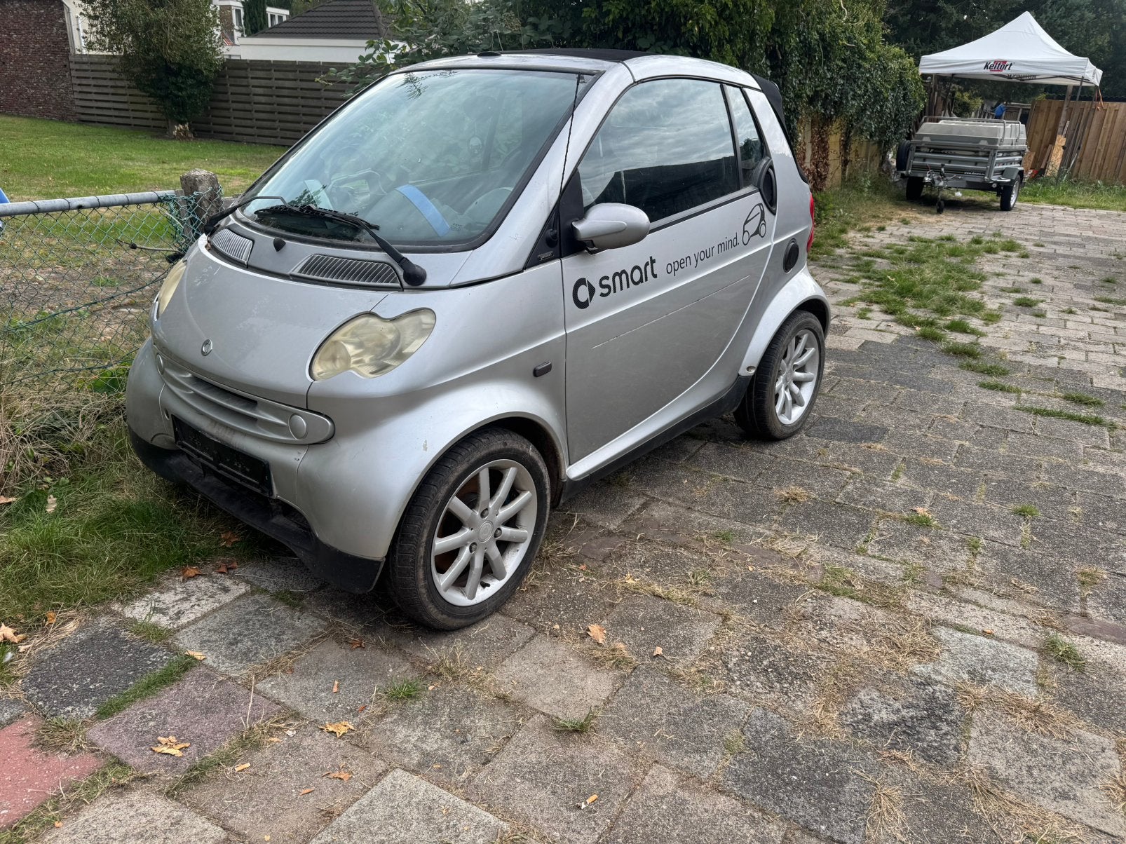 Smart fortwo cabrio LEES TEKST, Auto's, Smart, Automaat, Cabriolet, Particulier, Blauw