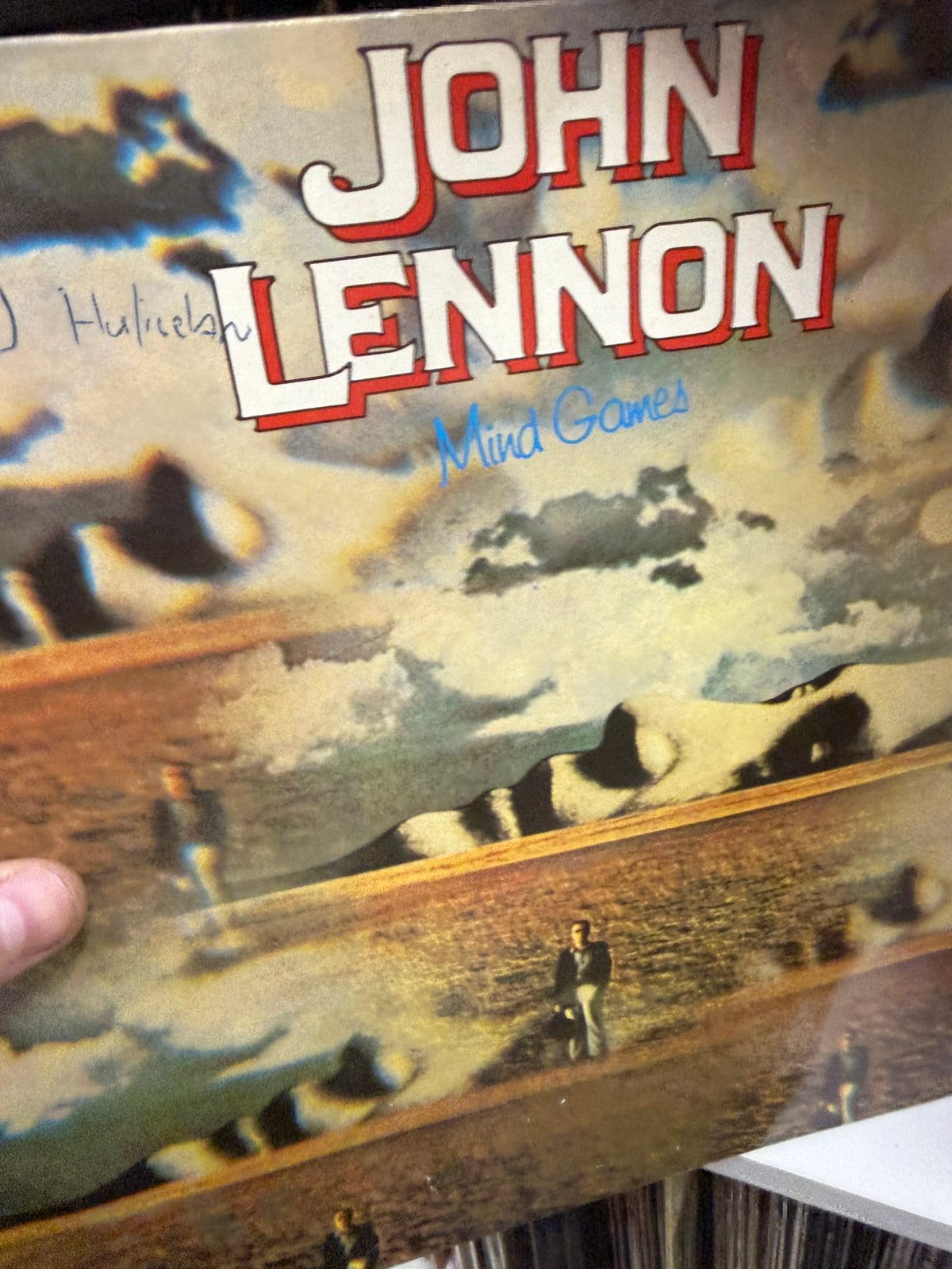 Lp john lennon mindgames, Ophalen of Verzenden, Zo goed als nieuw, 12 inch, Poprock