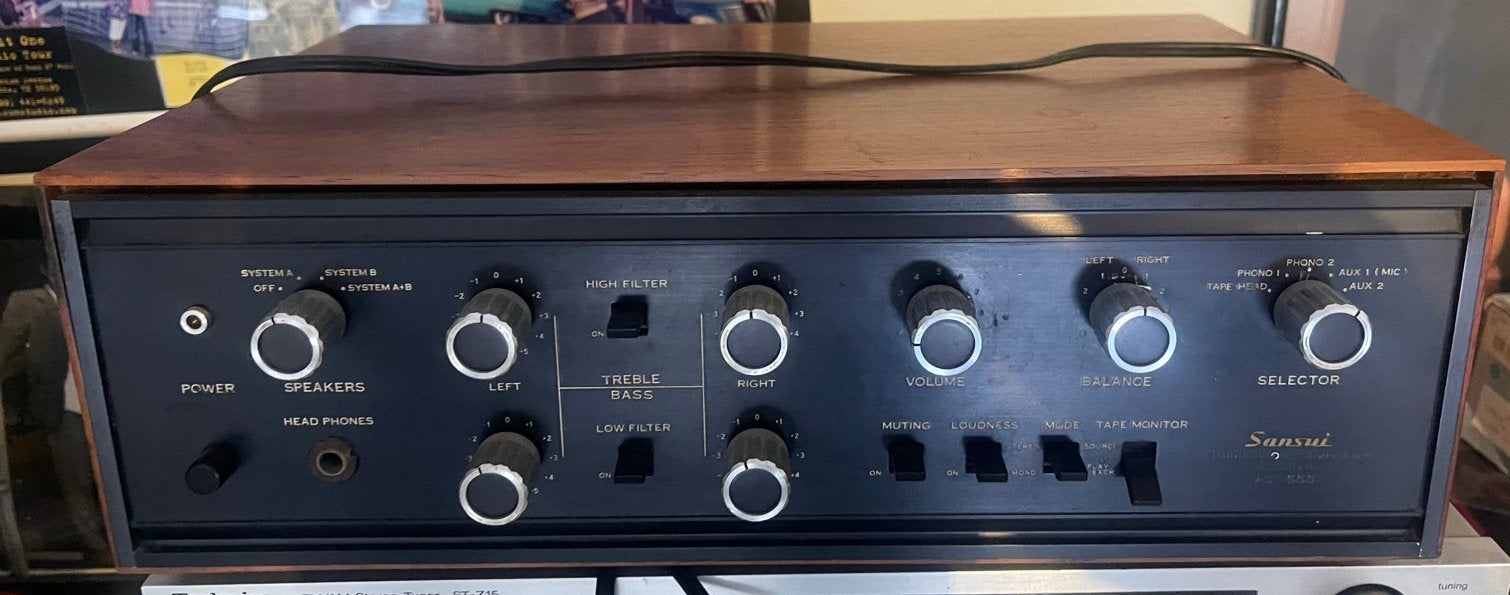 Sansui solid state au - 555, Ophalen of Verzenden, Zo goed als nieuw, Minder dan 60 watt, Overige merken