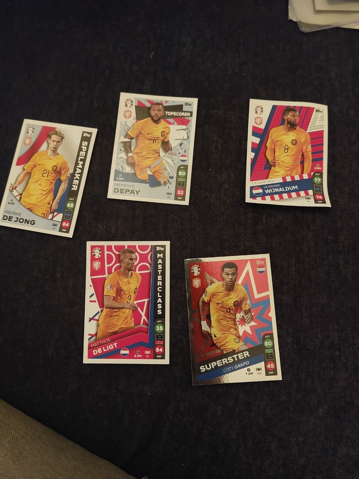 Topps EK 2024 Nederland Voetbalplaatjes, Ophalen of Verzenden, Zo goed als nieuw, Meerdere stickers