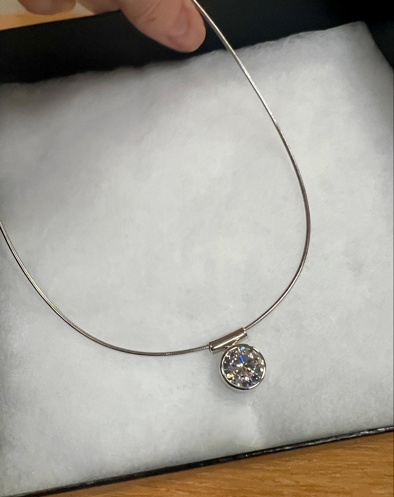 TI SENTO Zilveren Hanger met Briljant Geslepen Zirconia, Met kristal, Verzenden, Wit, Nieuw