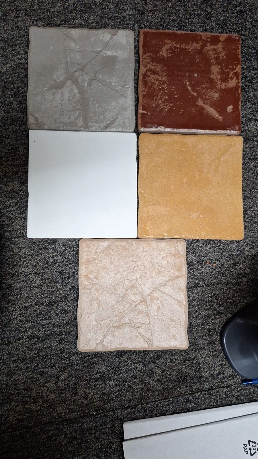 Diverse 20x20 Tegels - Wit, Geel, Grijs, Rood, Zandkleurig, Ophalen, Keramiek, Overige typen, Nieuw
