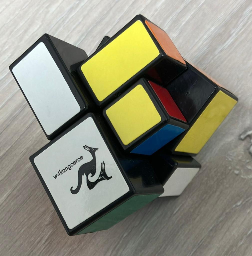 ACTIE W4Kangoeroe kleine rubiks kubus kangoeroe wedstrijd, Ophalen of Verzenden, Minder dan 500 stukjes, Gebruikt, Rubik's of 3D-puzzel
