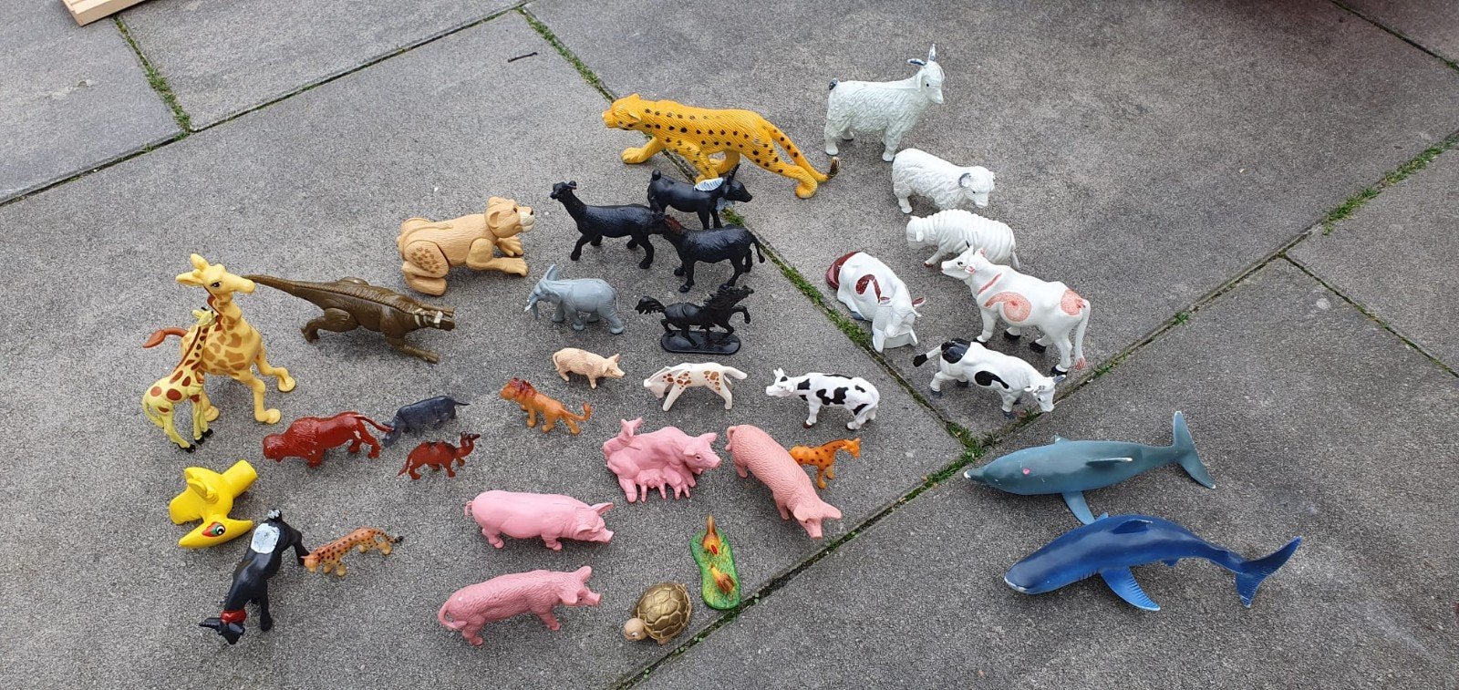 Grote collectie boerderijdieren en wilde dieren speelgoed, Ophalen of Verzenden, Gebruikt, Jongen of Meisje