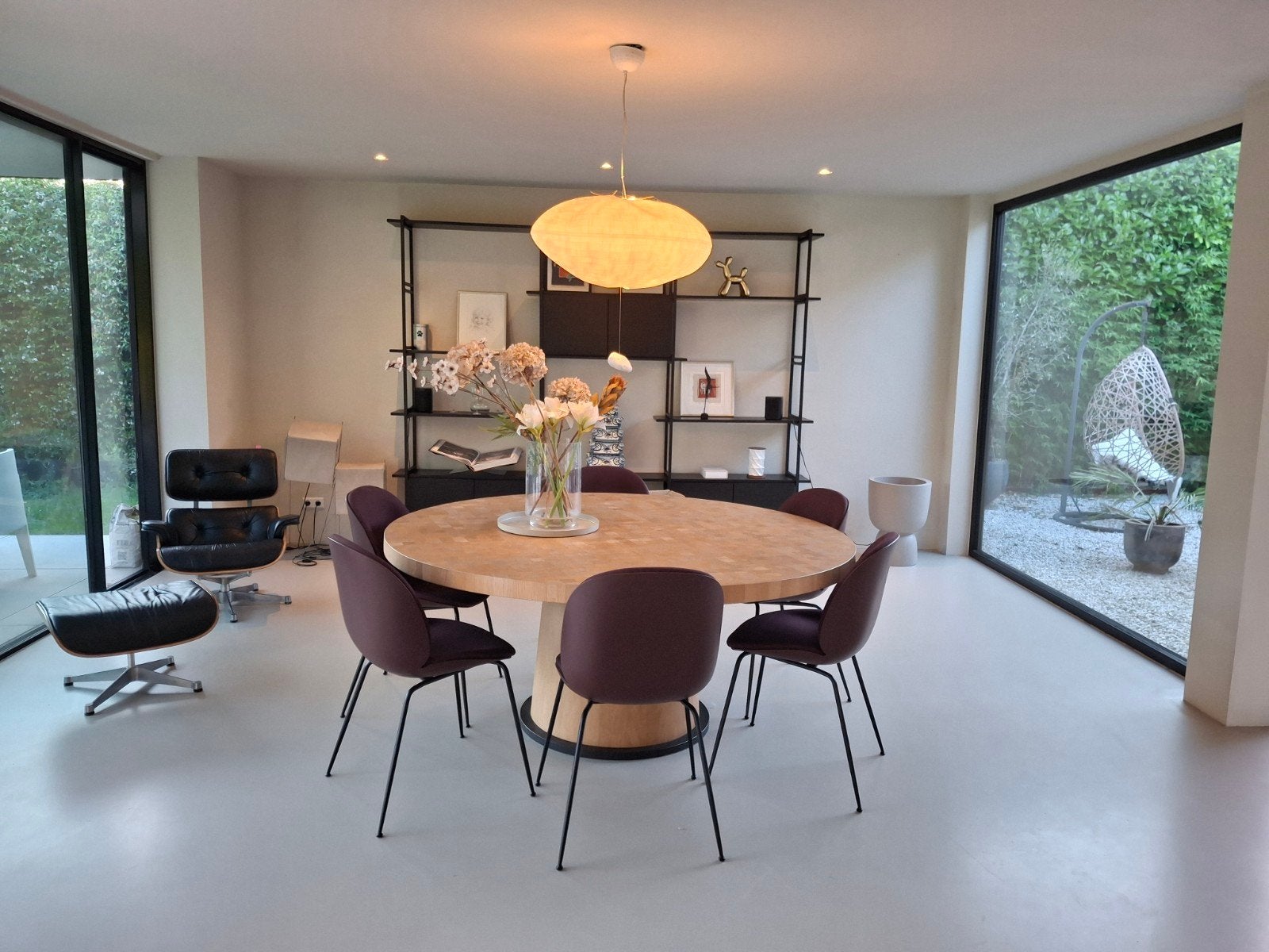 Unieke Handgemaakte Eettafel Ø 180 cm – Stijl Van Rossum Kop, Ophalen, Rond, Eikenhout, 150 tot 200 cm
