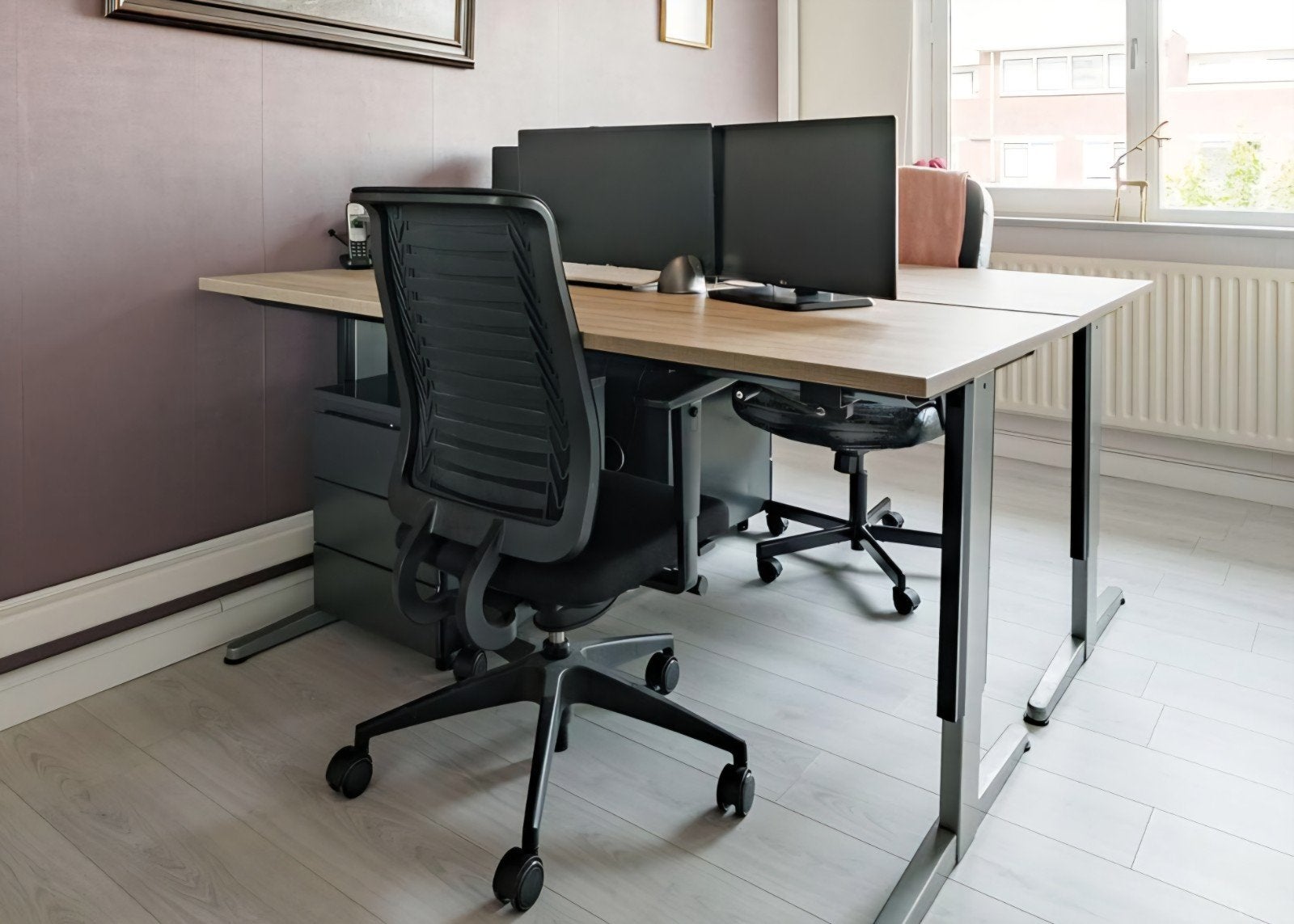Professioneel bureau 160x80cm  verstelbaar met handslinger, Huis en Inrichting, Bureaus, Ophalen, 160 cm, In hoogte verstelbaar
