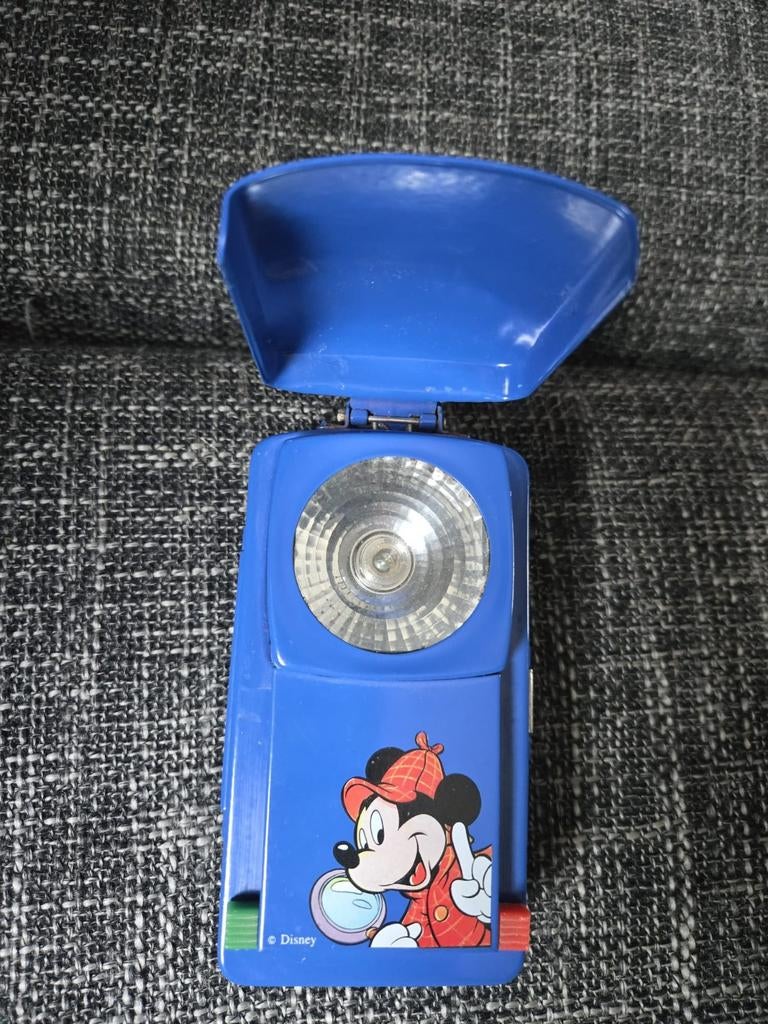 Disney vintage seinlamp zaklamp werkend, Ophalen of Verzenden, Gebruikt, Beeldje of Figuurtje