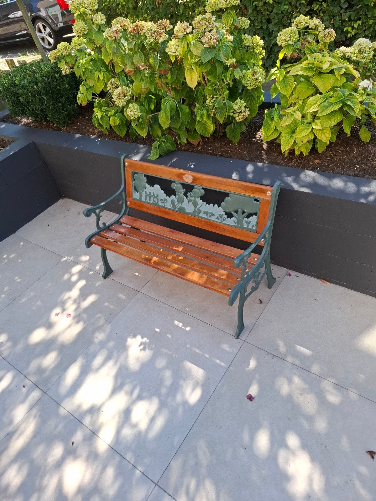 Leuke Disney tuinbank voor de kleintjes, Ophalen, Gebruikt, Hout
