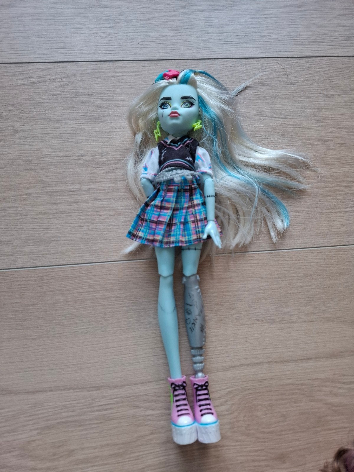 Pop Monster High Frankie, Ophalen of Verzenden, Zo goed als nieuw, Overige typen